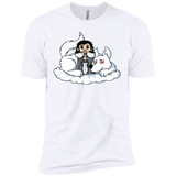 T-Shirts White / X-Small Cute Jon Snow and  Ghost Men's Premium T-Shirt