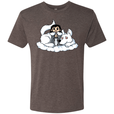 T-Shirts Macchiato / Small Cute Jon Snow and  Ghost Men's Triblend T-Shirt