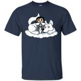 T-Shirts Navy / Small Cute Jon Snow and  Ghost T-Shirt