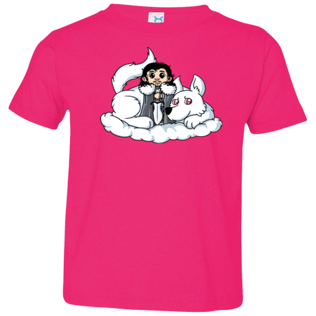 T-Shirts Hot Pink / 2T Cute Jon Snow and  Ghost Toddler Premium T-Shirt