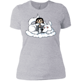 T-Shirts Heather Grey / X-Small Cute Jon Snow and  Ghost Women's Premium T-Shirt