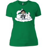 T-Shirts Kelly Green / X-Small Cute Jon Snow and  Ghost Women's Premium T-Shirt