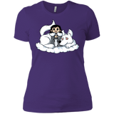 T-Shirts Purple / X-Small Cute Jon Snow and  Ghost Women's Premium T-Shirt