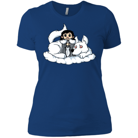 T-Shirts Royal / X-Small Cute Jon Snow and  Ghost Women's Premium T-Shirt
