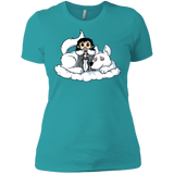 T-Shirts Tahiti Blue / X-Small Cute Jon Snow and  Ghost Women's Premium T-Shirt