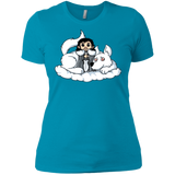 T-Shirts Turquoise / X-Small Cute Jon Snow and  Ghost Women's Premium T-Shirt