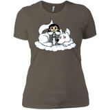 T-Shirts Warm Grey / X-Small Cute Jon Snow and  Ghost Women's Premium T-Shirt