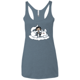 T-Shirts Indigo / X-Small Cute Jon Snow and  Ghost Women's Triblend Racerback Tank
