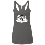 T-Shirts Premium Heather / X-Small Cute Jon Snow and  Ghost Women's Triblend Racerback Tank