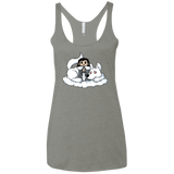 T-Shirts Venetian Grey / X-Small Cute Jon Snow and  Ghost Women's Triblend Racerback Tank
