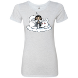 T-Shirts Heather White / Small Cute Jon Snow and  Ghost Women's Triblend T-Shirt