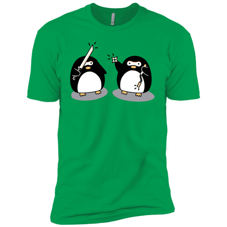 T-Shirts Kelly Green / YXS Cute Ninja Penguins Boys Premium T-Shirt