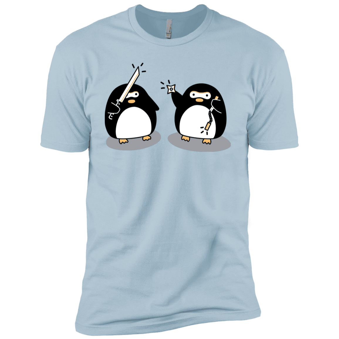 T-Shirts Light Blue / YXS Cute Ninja Penguins Boys Premium T-Shirt