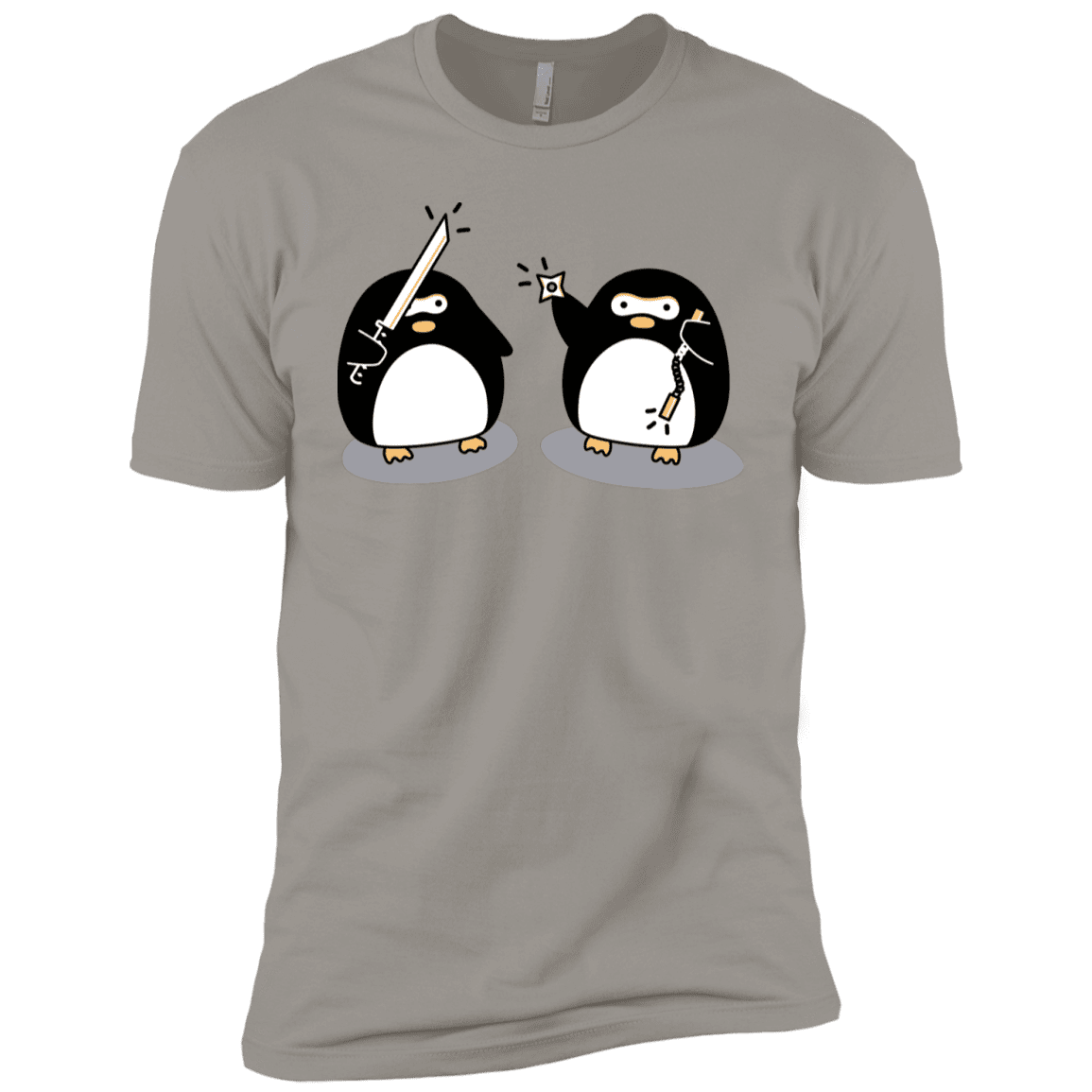 T-Shirts Light Grey / YXS Cute Ninja Penguins Boys Premium T-Shirt