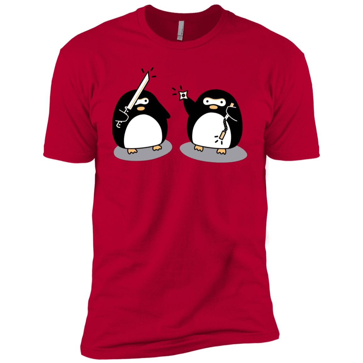 T-Shirts Red / YXS Cute Ninja Penguins Boys Premium T-Shirt