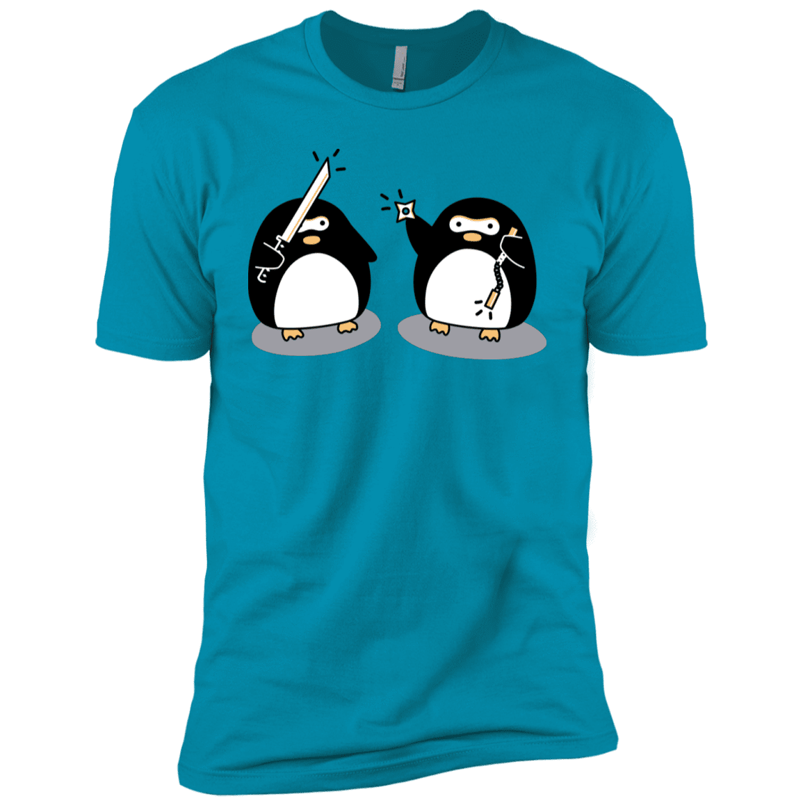 T-Shirts Turquoise / YXS Cute Ninja Penguins Boys Premium T-Shirt