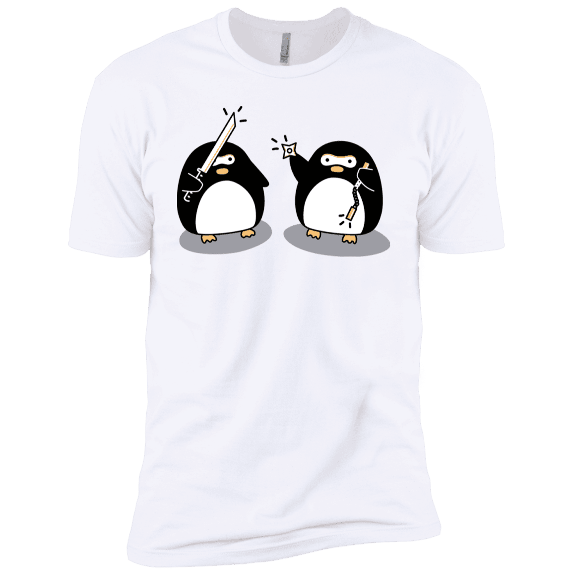 T-Shirts White / YXS Cute Ninja Penguins Boys Premium T-Shirt