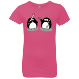 T-Shirts Hot Pink / YXS Cute Ninja Penguins Girls Premium T-Shirt