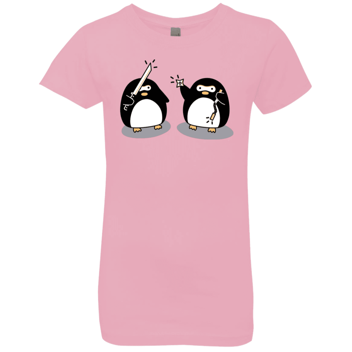 T-Shirts Light Pink / YXS Cute Ninja Penguins Girls Premium T-Shirt