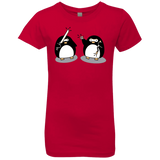 T-Shirts Red / YXS Cute Ninja Penguins Girls Premium T-Shirt