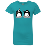 T-Shirts Tahiti Blue / YXS Cute Ninja Penguins Girls Premium T-Shirt