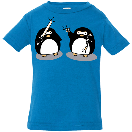 T-Shirts Cobalt / 6 Months Cute Ninja Penguins Infant Premium T-Shirt