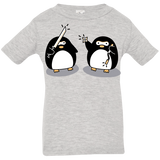 T-Shirts Heather Grey / 6 Months Cute Ninja Penguins Infant Premium T-Shirt