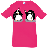T-Shirts Hot Pink / 6 Months Cute Ninja Penguins Infant Premium T-Shirt