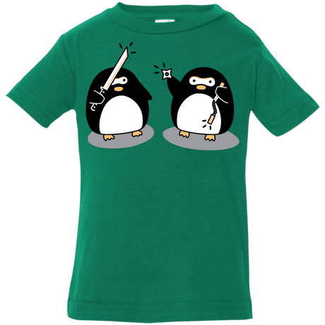 T-Shirts Kelly / 6 Months Cute Ninja Penguins Infant Premium T-Shirt