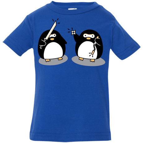 T-Shirts Royal / 6 Months Cute Ninja Penguins Infant Premium T-Shirt