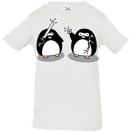 T-Shirts White / 6 Months Cute Ninja Penguins Infant Premium T-Shirt