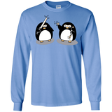T-Shirts Carolina Blue / S Cute Ninja Penguins Men's Long Sleeve T-Shirt