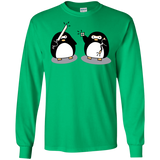 T-Shirts Irish Green / S Cute Ninja Penguins Men's Long Sleeve T-Shirt