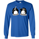 T-Shirts Royal / S Cute Ninja Penguins Men's Long Sleeve T-Shirt