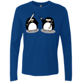 T-Shirts Royal / S Cute Ninja Penguins Men's Premium Long Sleeve