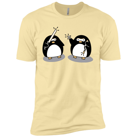 T-Shirts Banana Cream / X-Small Cute Ninja Penguins Men's Premium T-Shirt