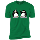 T-Shirts Kelly Green / X-Small Cute Ninja Penguins Men's Premium T-Shirt