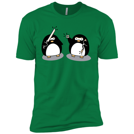 T-Shirts Kelly Green / X-Small Cute Ninja Penguins Men's Premium T-Shirt