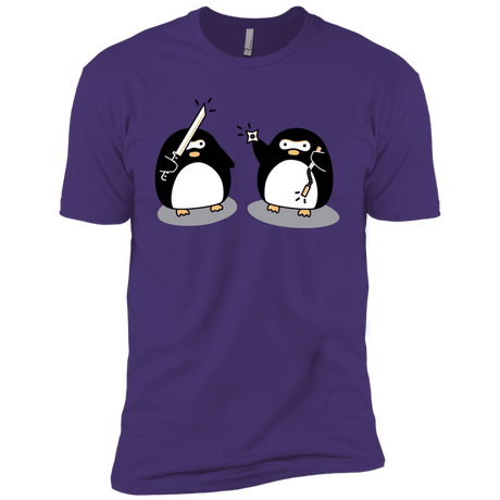 T-Shirts Purple Rush/ / X-Small Cute Ninja Penguins Men's Premium T-Shirt