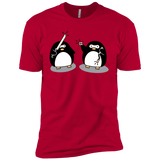 T-Shirts Red / X-Small Cute Ninja Penguins Men's Premium T-Shirt