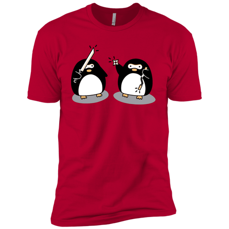 T-Shirts Red / X-Small Cute Ninja Penguins Men's Premium T-Shirt