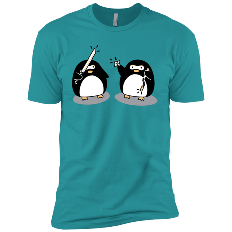 T-Shirts Tahiti Blue / X-Small Cute Ninja Penguins Men's Premium T-Shirt