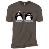 T-Shirts Warm Grey / X-Small Cute Ninja Penguins Men's Premium T-Shirt