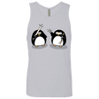 T-Shirts Heather Grey / S Cute Ninja Penguins Men's Premium Tank Top