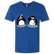 T-Shirts Royal / X-Small Cute Ninja Penguins Men's Premium V-Neck