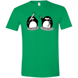 T-Shirts Irish Green / S Cute Ninja Penguins Men's Semi-Fitted Softstyle
