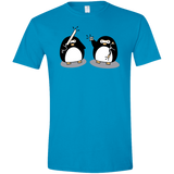 T-Shirts Sapphire / S Cute Ninja Penguins Men's Semi-Fitted Softstyle