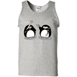 T-Shirts Ash / S Cute Ninja Penguins Men's Tank Top