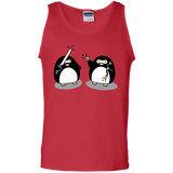 T-Shirts Red / S Cute Ninja Penguins Men's Tank Top