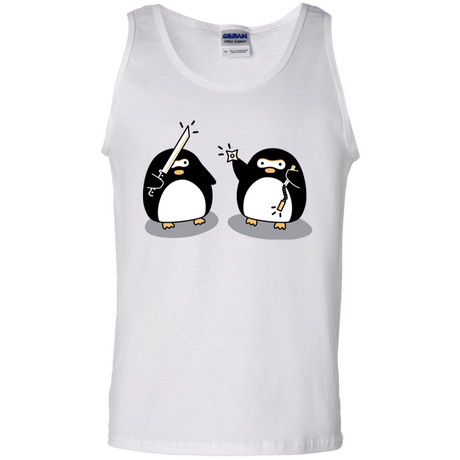 T-Shirts White / S Cute Ninja Penguins Men's Tank Top
